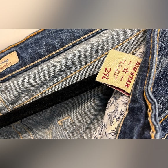BIG STAR CASEY ⭐️ Womens Blue Low-Rise Bootcut Jeans ⭐️ Size 29L (Like-New) - Picture 6 of 9